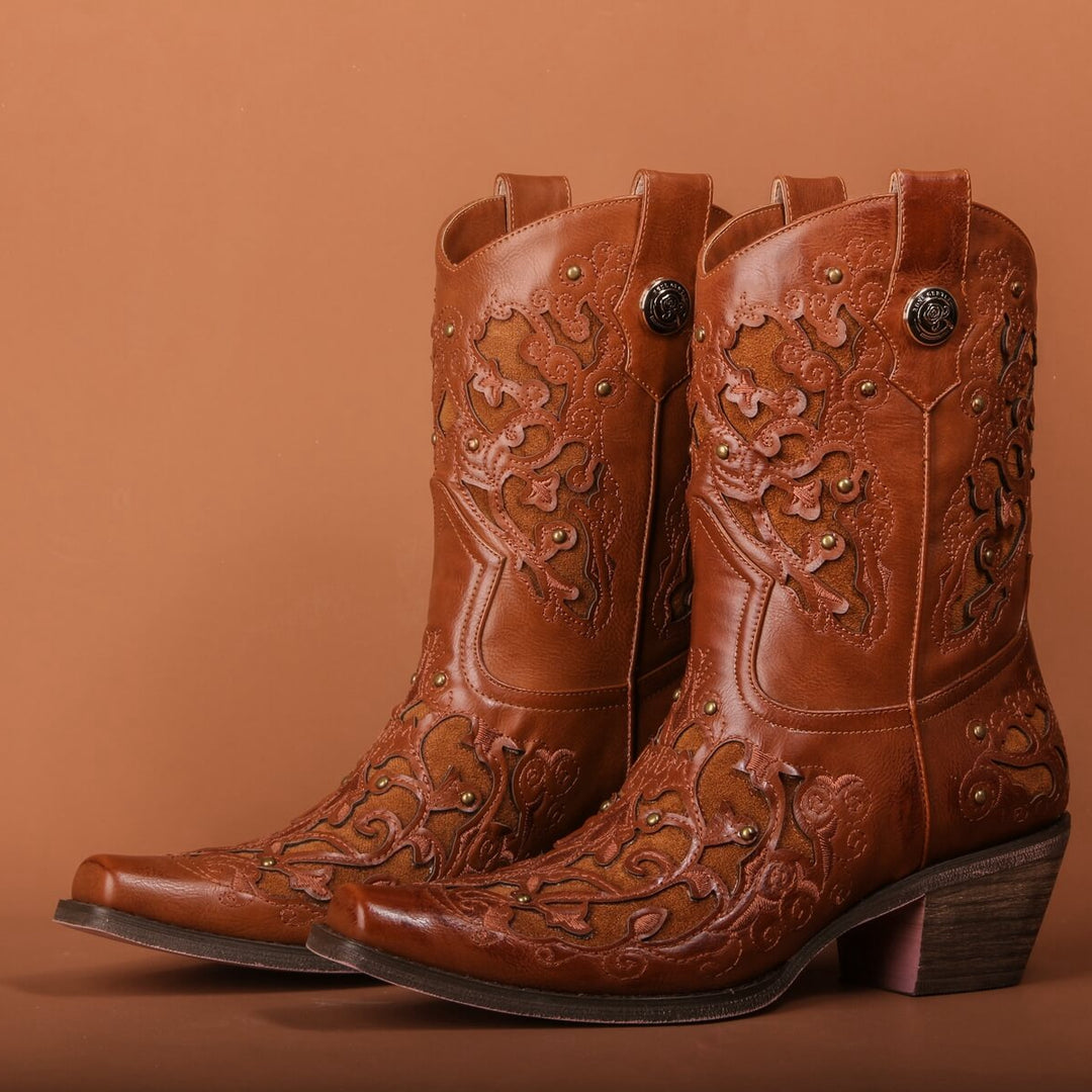How to style brown western booties?