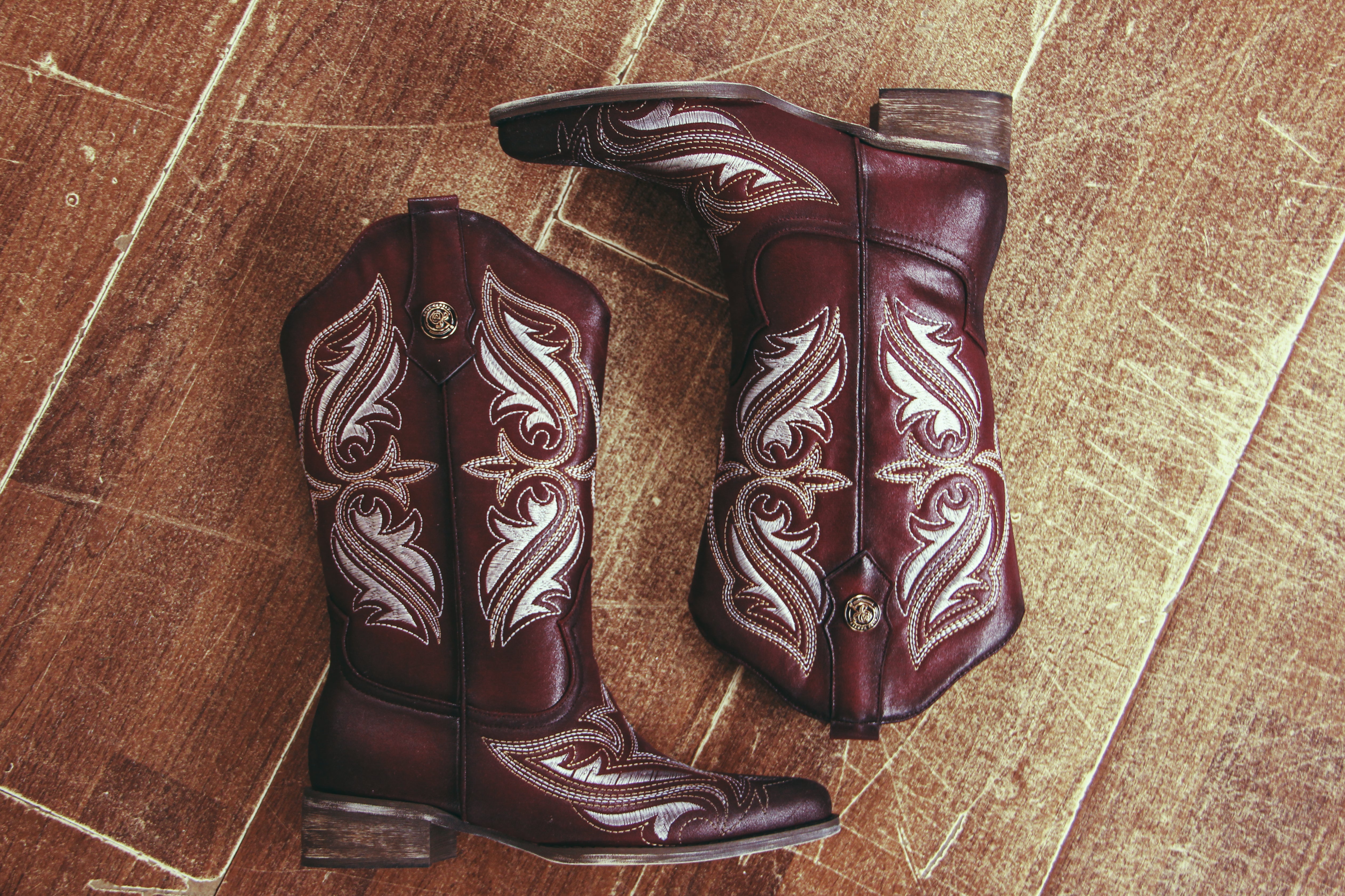 mid-calf cowboy style collection rose gentle