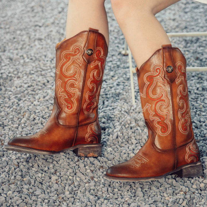 cowboy boots for women rose gentle