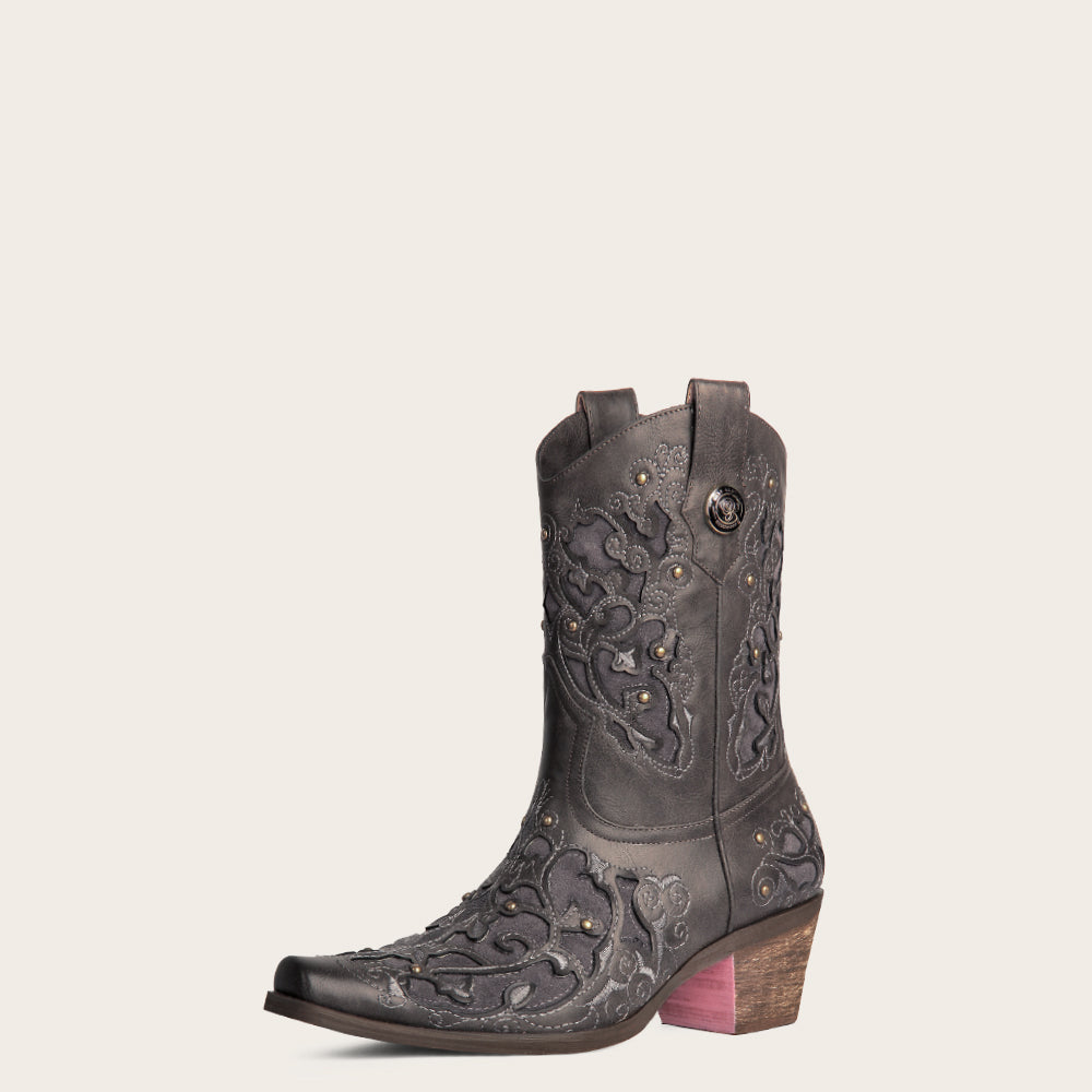 Taupe classic cowgirl boots 