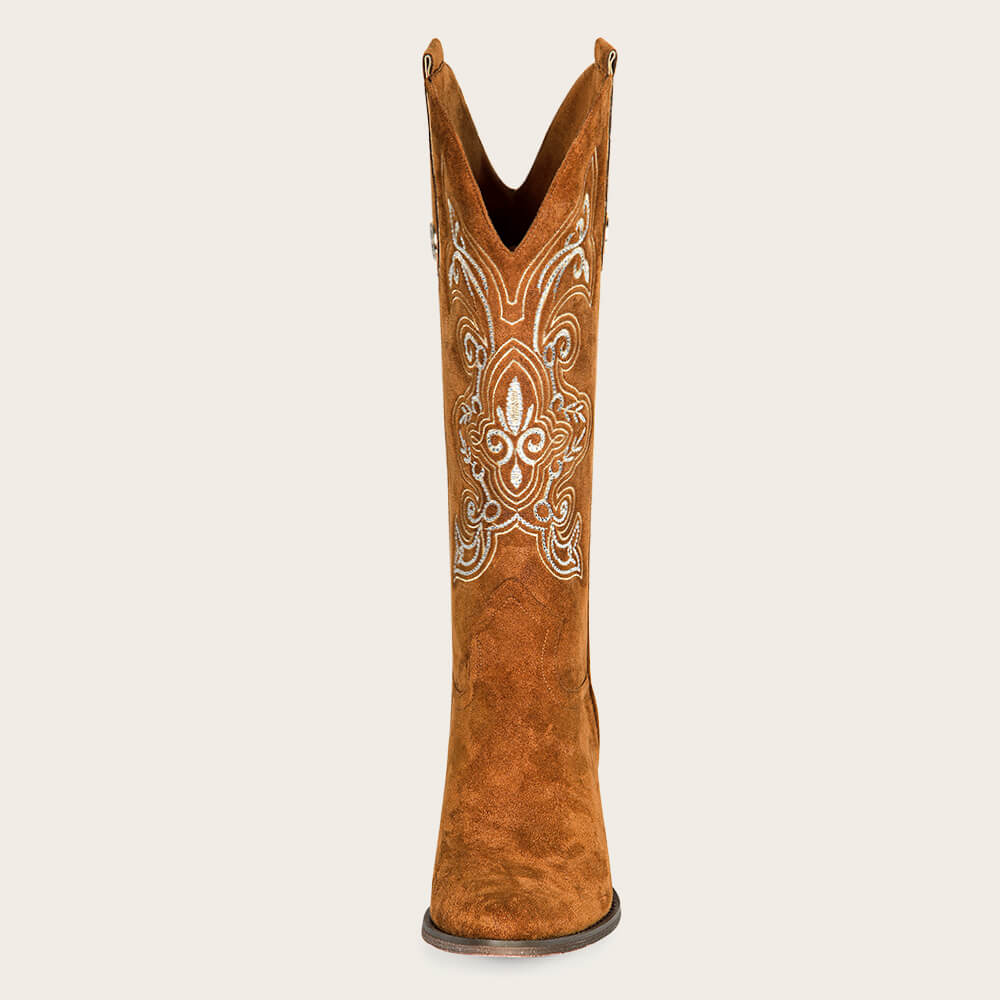 Memory foam insole women's embroidered boots