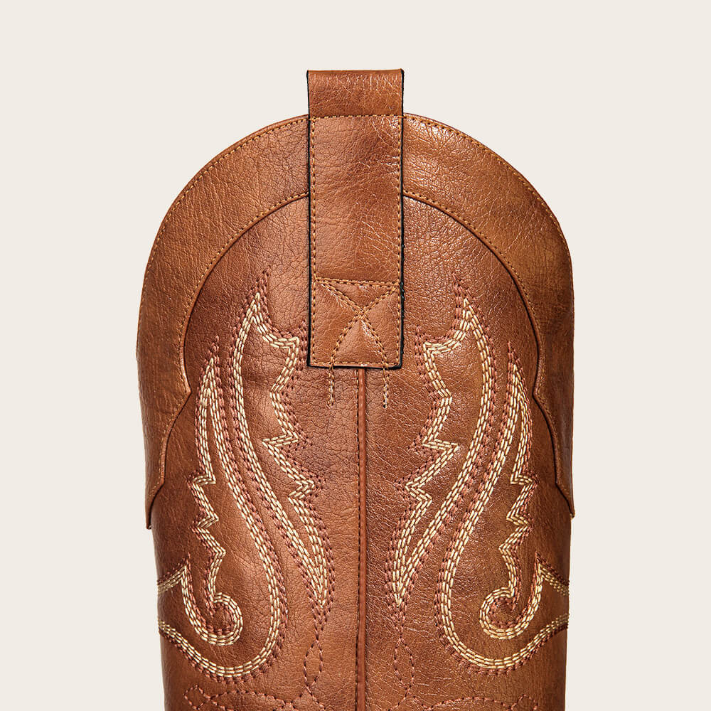 Retro-style embroidery cowgirl boots